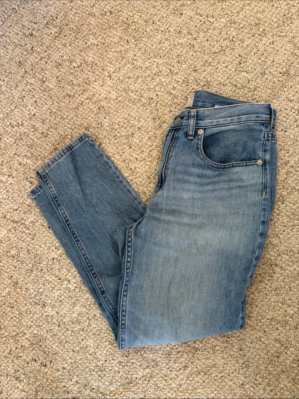 Overland Super Soft straight leg light wash jeans Size 27